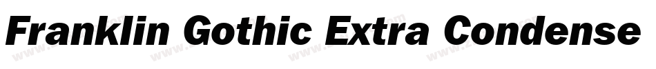Franklin Gothic Extra Condensed BT字体转换